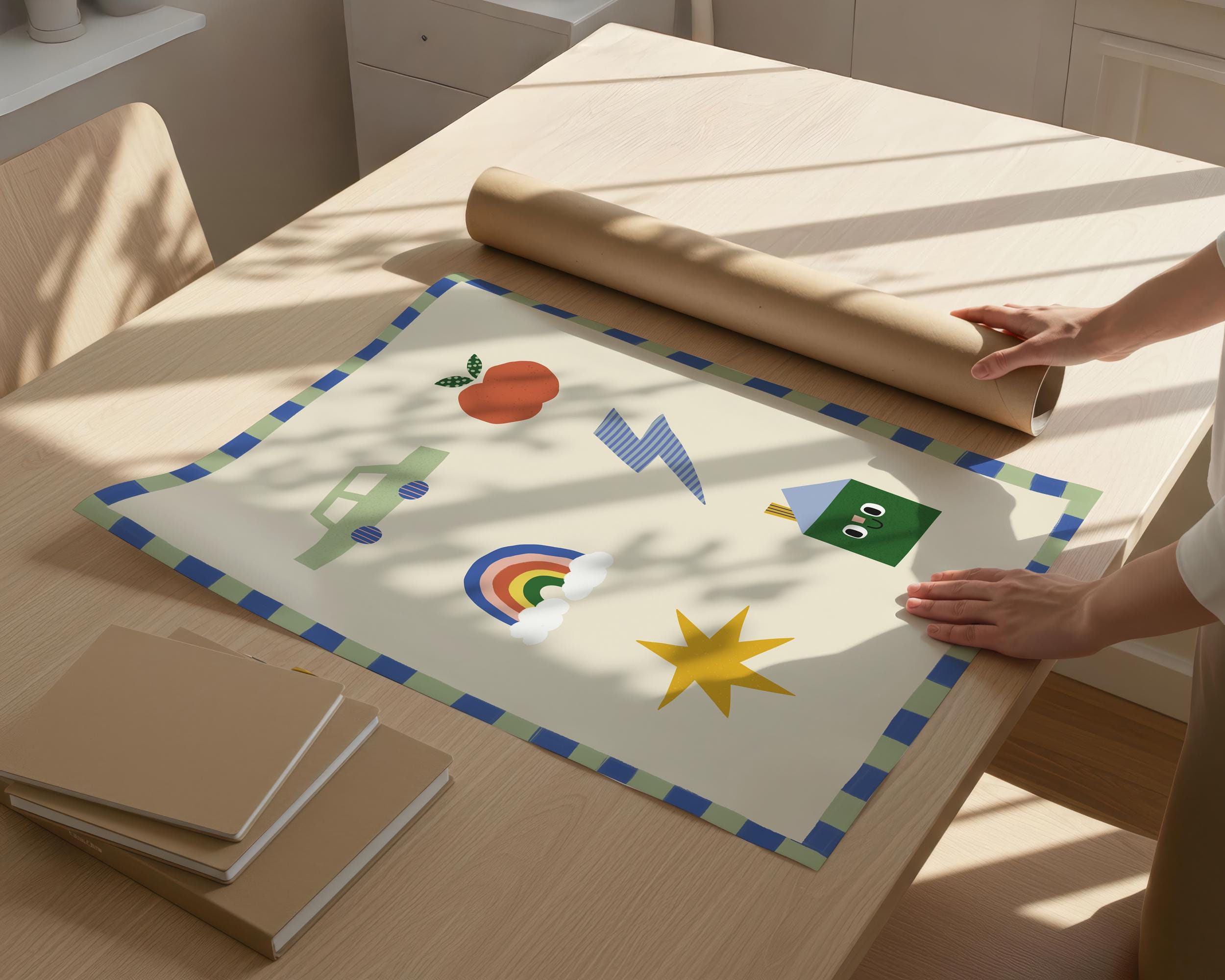 Cute Icons Kids Print