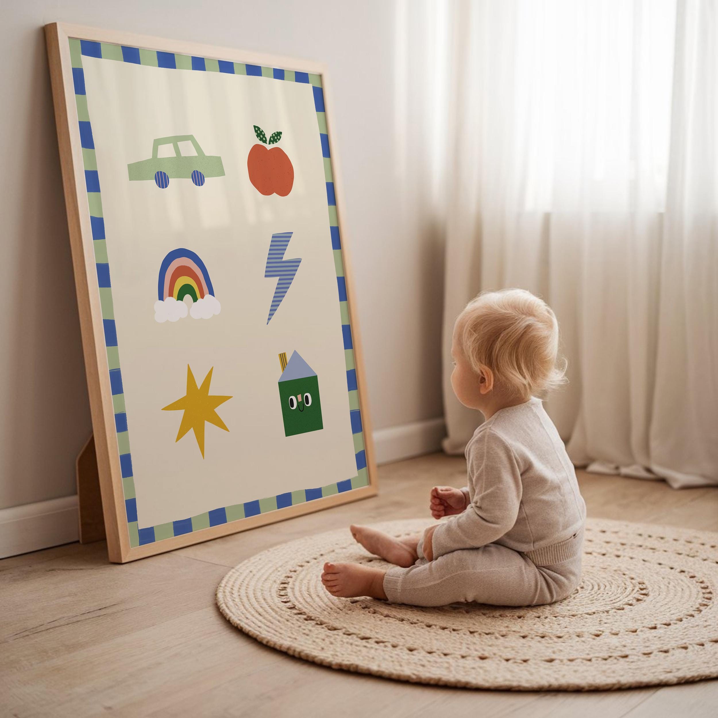 Cute Icons Kids Print