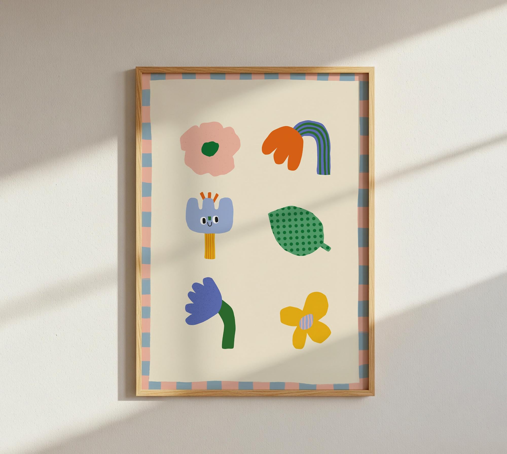 Abstract Floral Kids Print