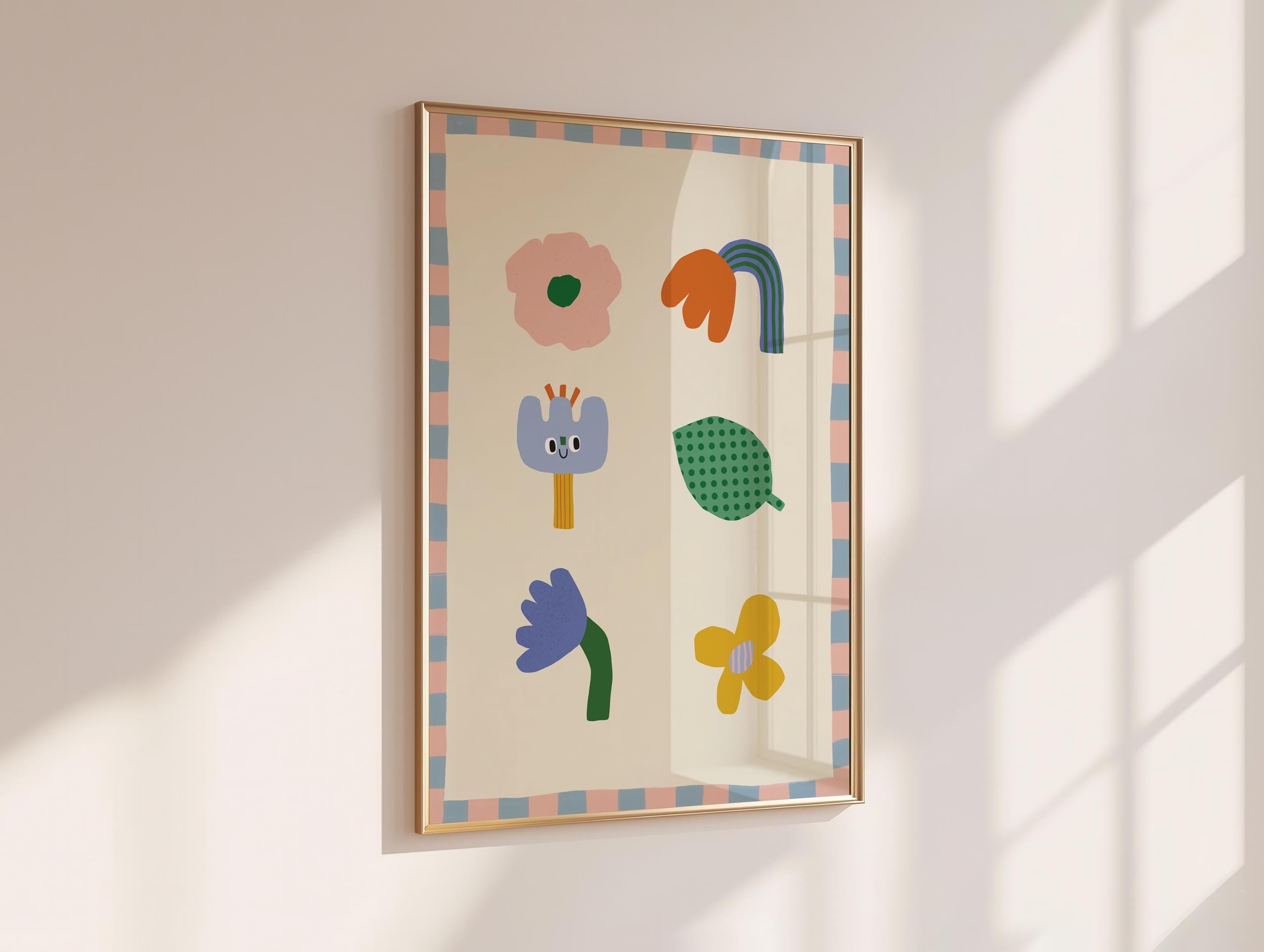 Abstract Floral Kids Print