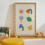 Abstract Floral Kids Print