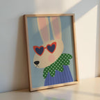 Cool Bunny Kids Print