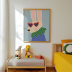 Cool Bunny Kids Print