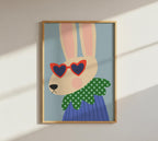 Cool Bunny Kids Print