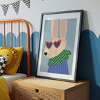 Cool Bunny Kids Print
