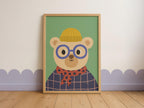 Cute Bear Kids Print