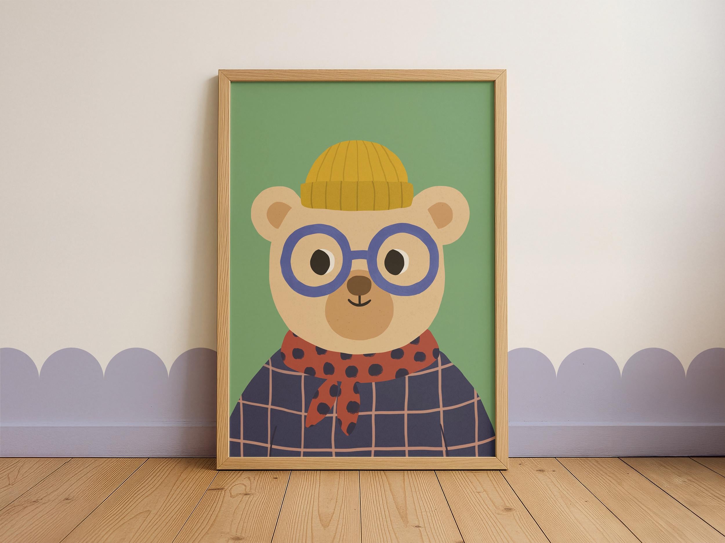 Cute Bear Kids Print