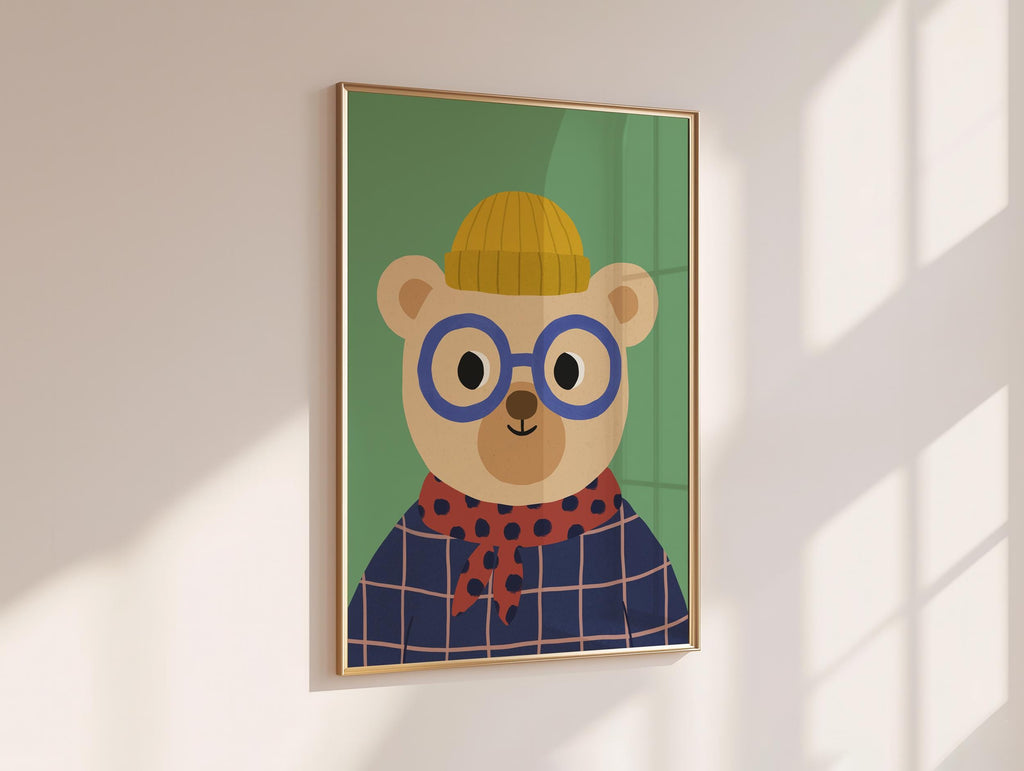 Cute Bear Kids Print
