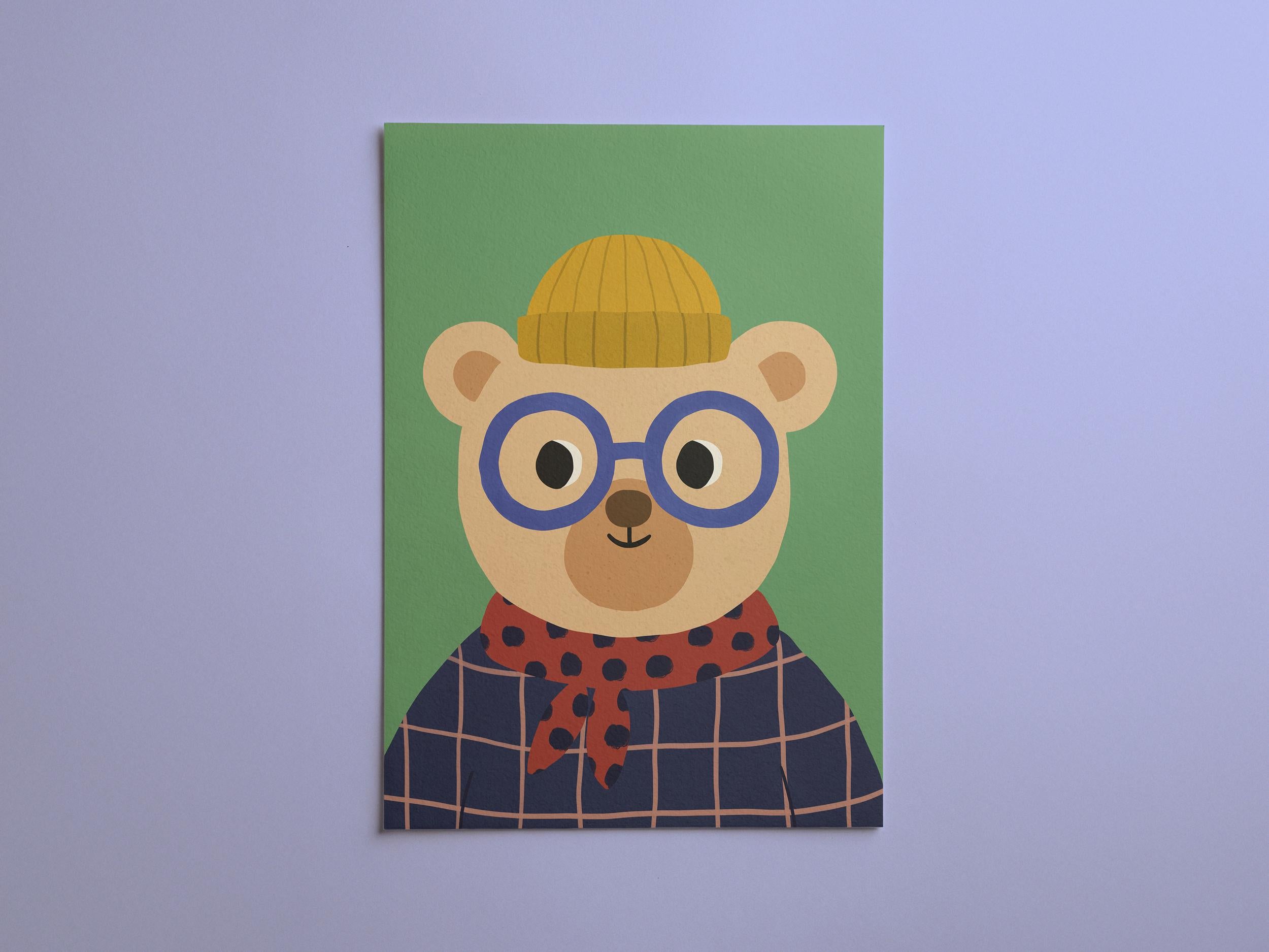 Cute Bear Kids Print
