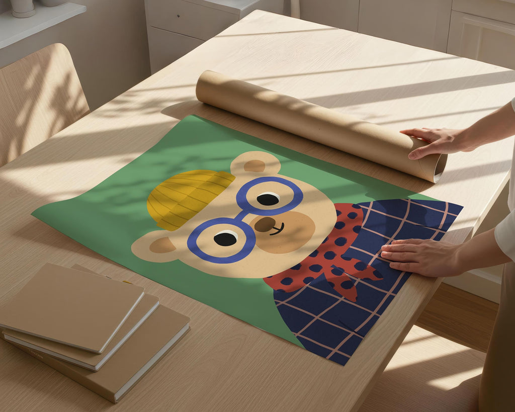 Cute Bear Kids Print