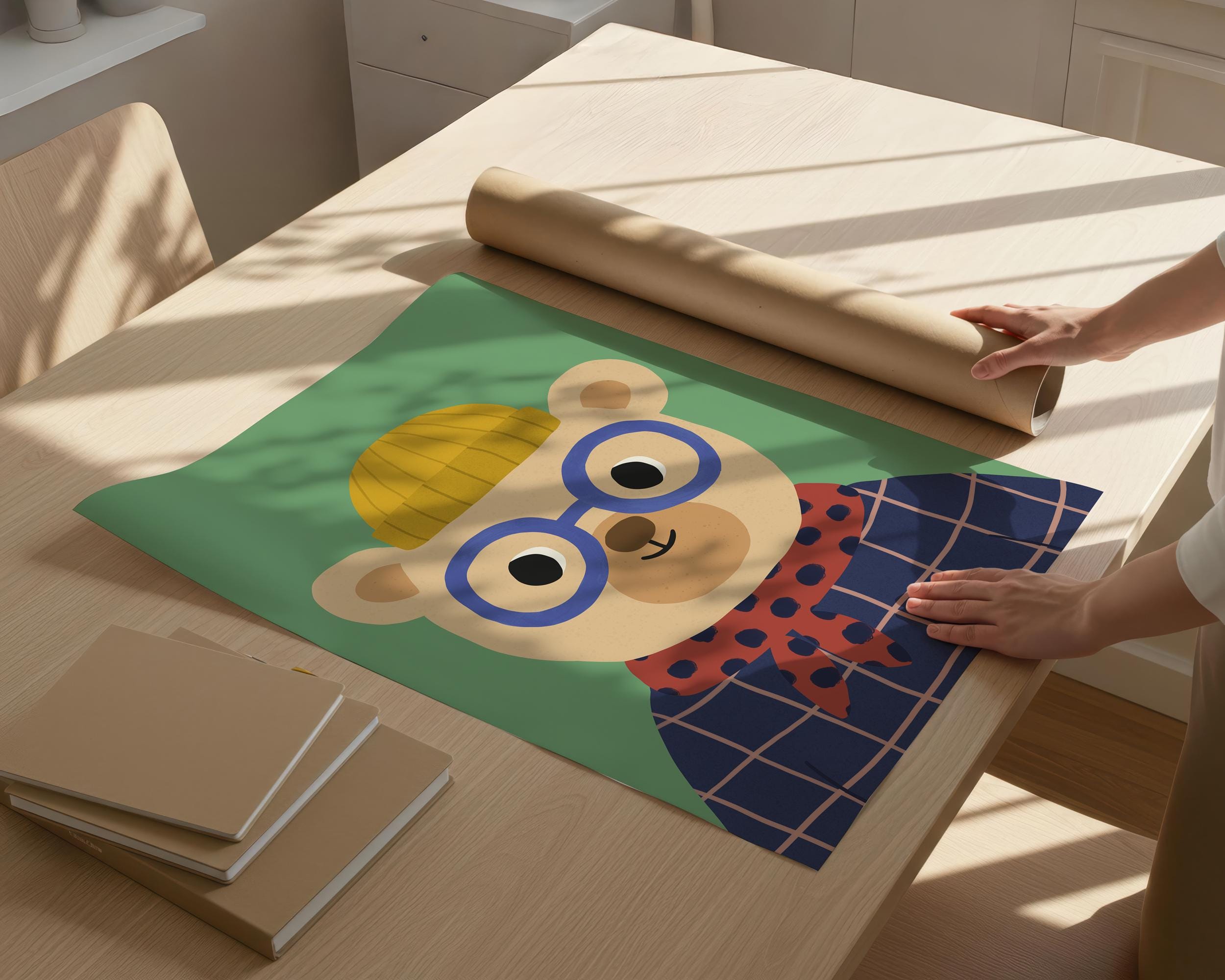 Cute Bear Kids Print