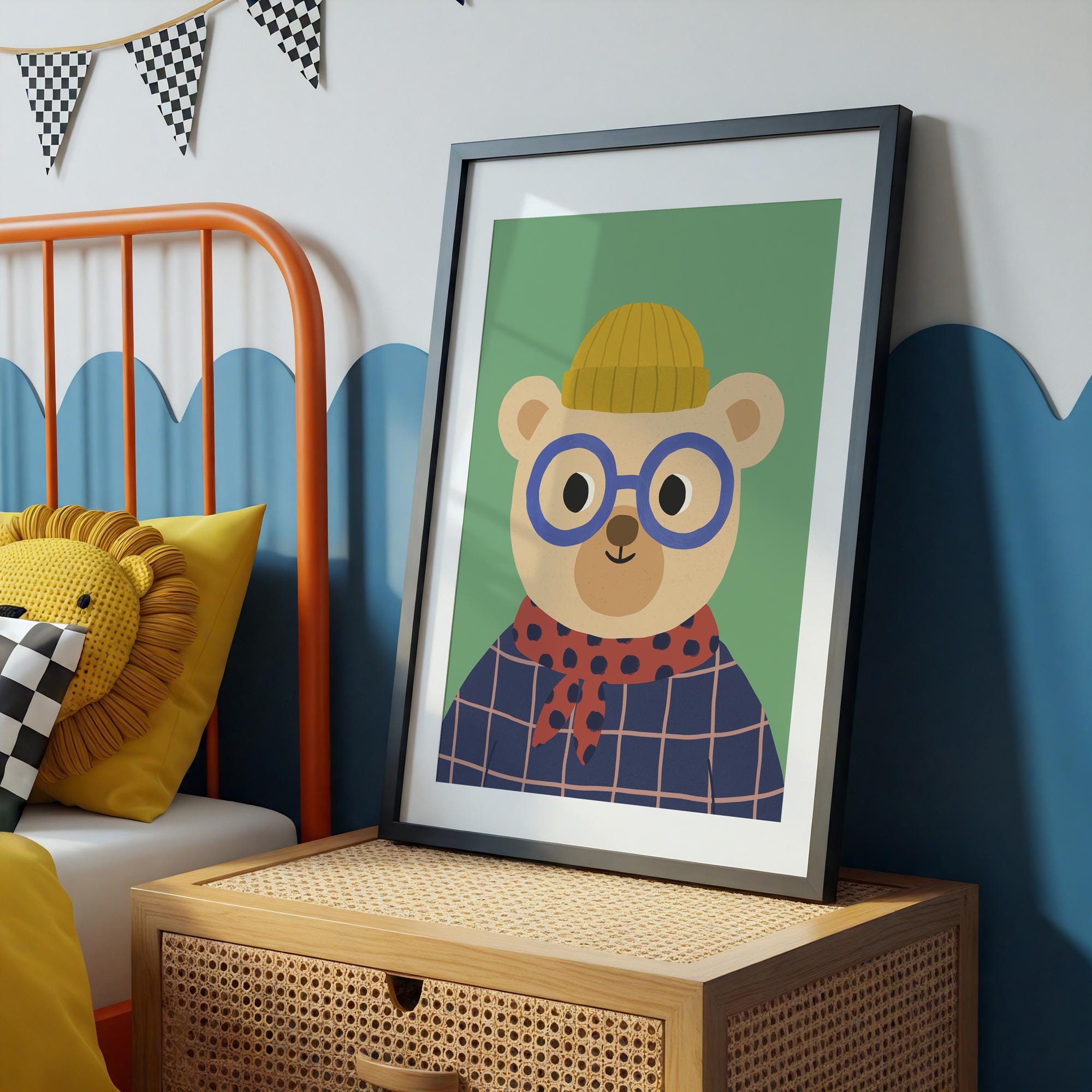 Cute Bear Kids Print