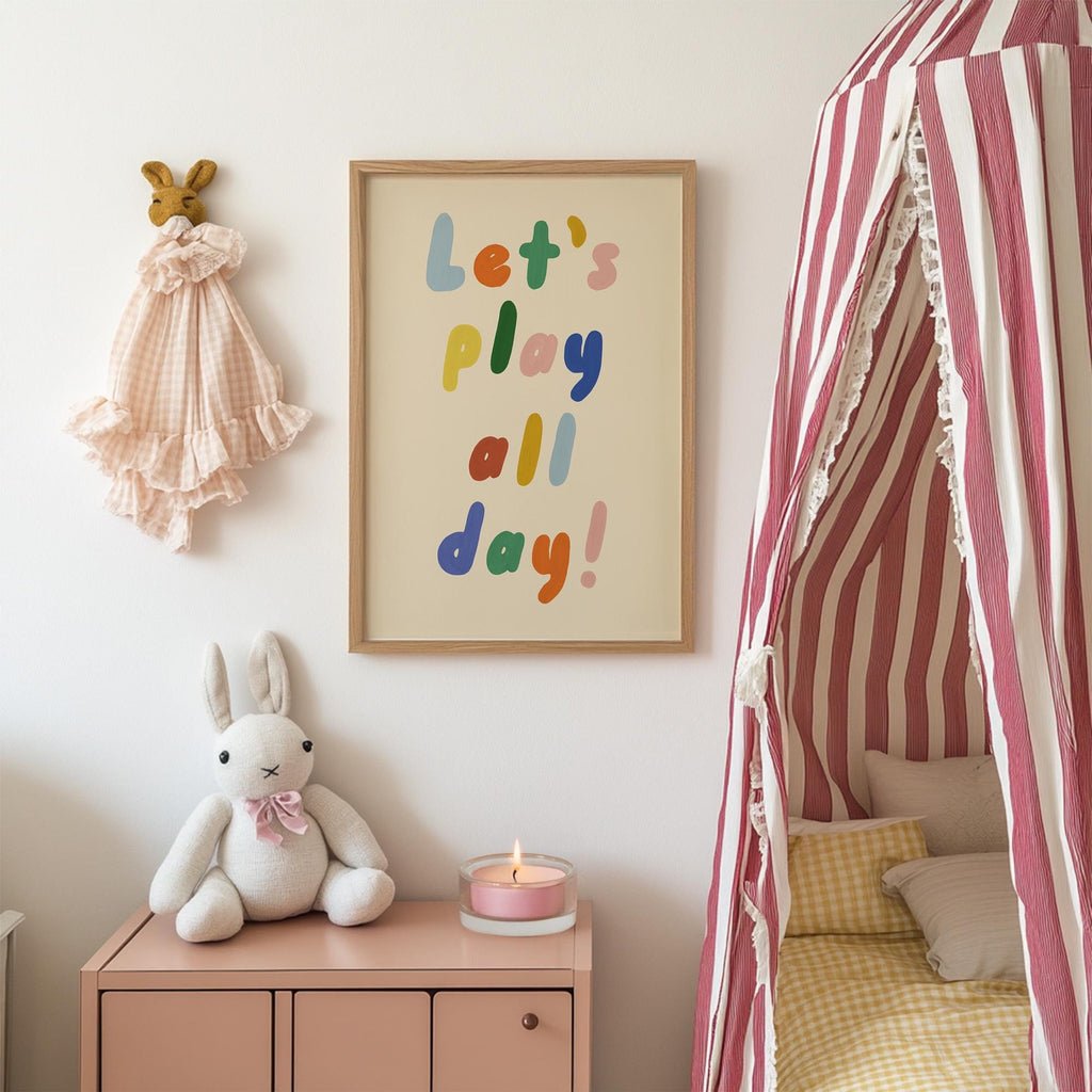 Let's Play All Day Kids Print