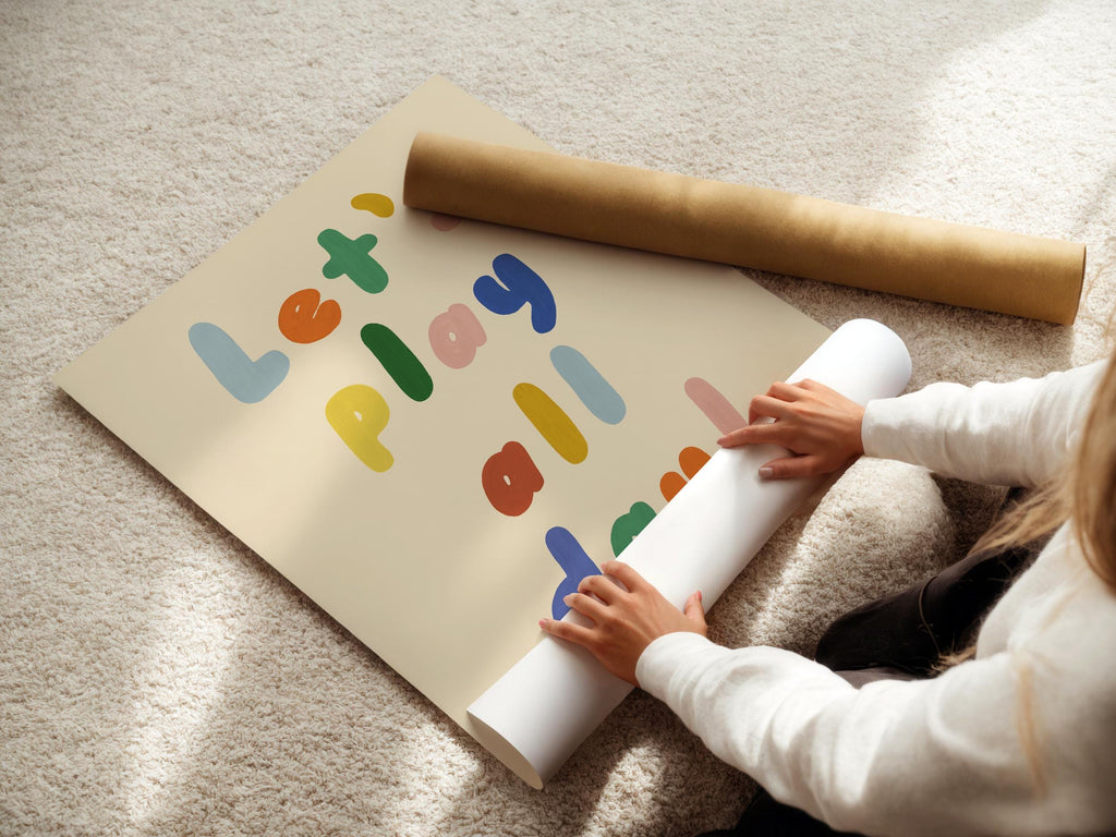 Let's Play All Day Kids Print