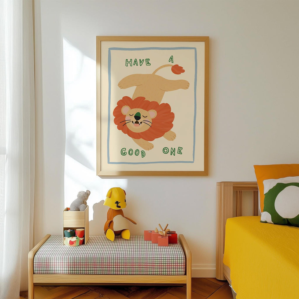 Have a Good One Lion Print