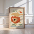 Have a Good One Lion Print