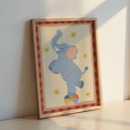 Playful Elephant Kids Print
