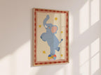 Playful Elephant Kids Print