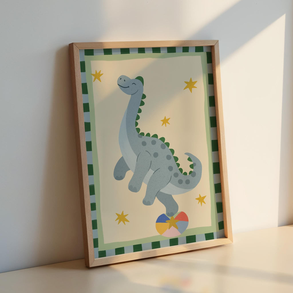 Gentle Dino Nursery Print