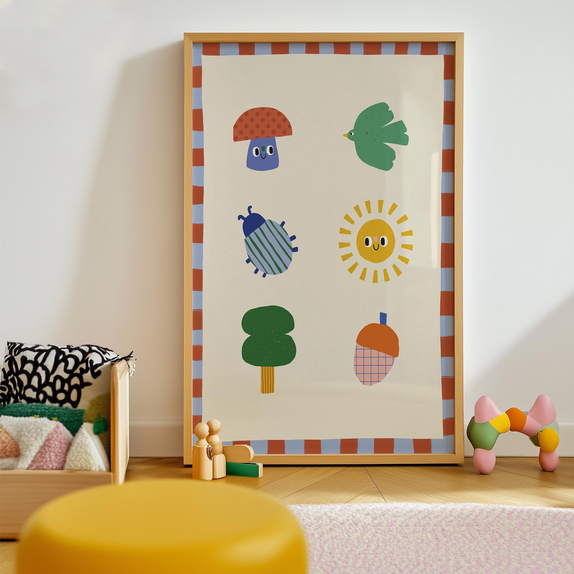 Whimsical Nature Forest Print