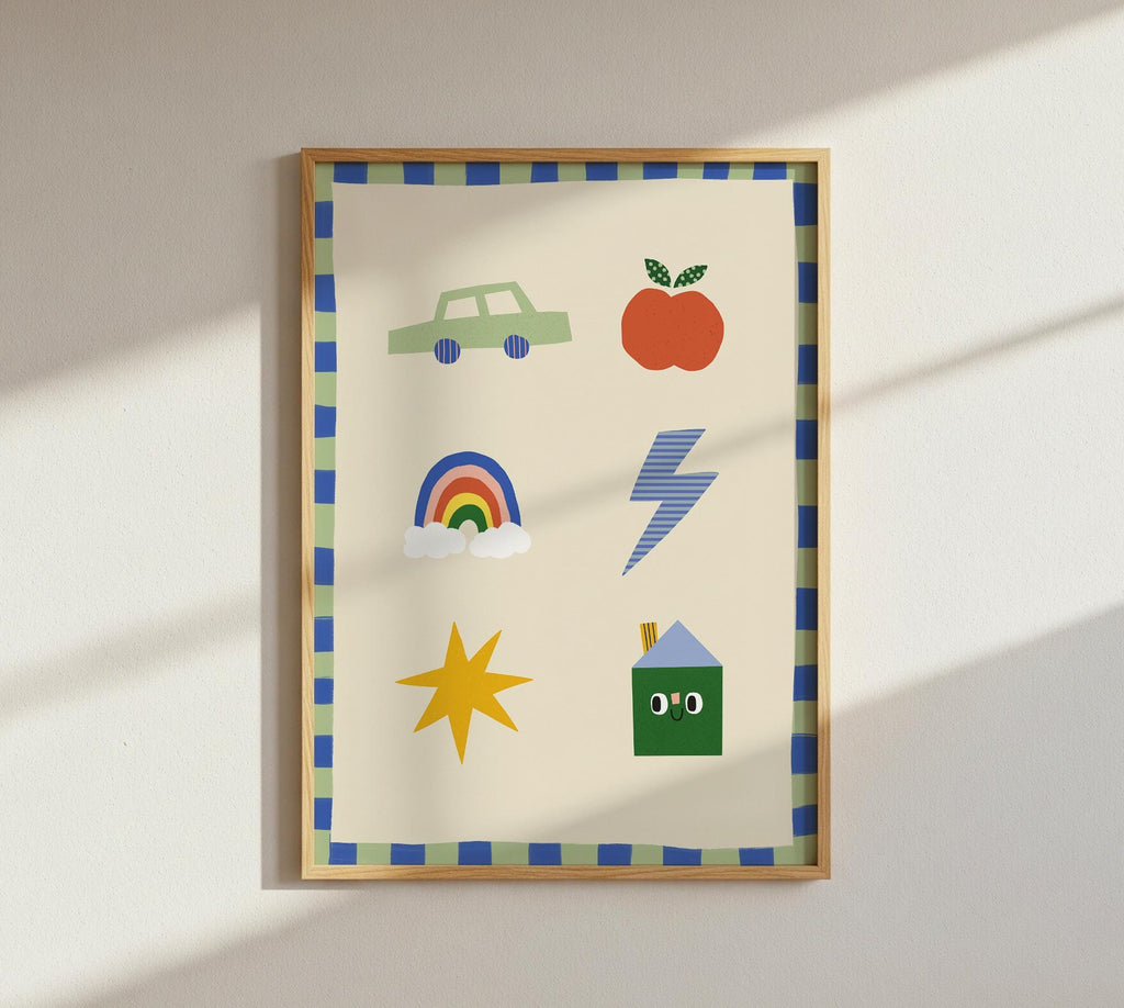 Cute Icons Kids Print