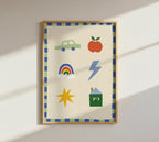 Cute Icons Kids Print