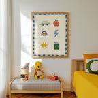Cute Icons Kids Print