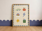 Cute Icons Kids Print