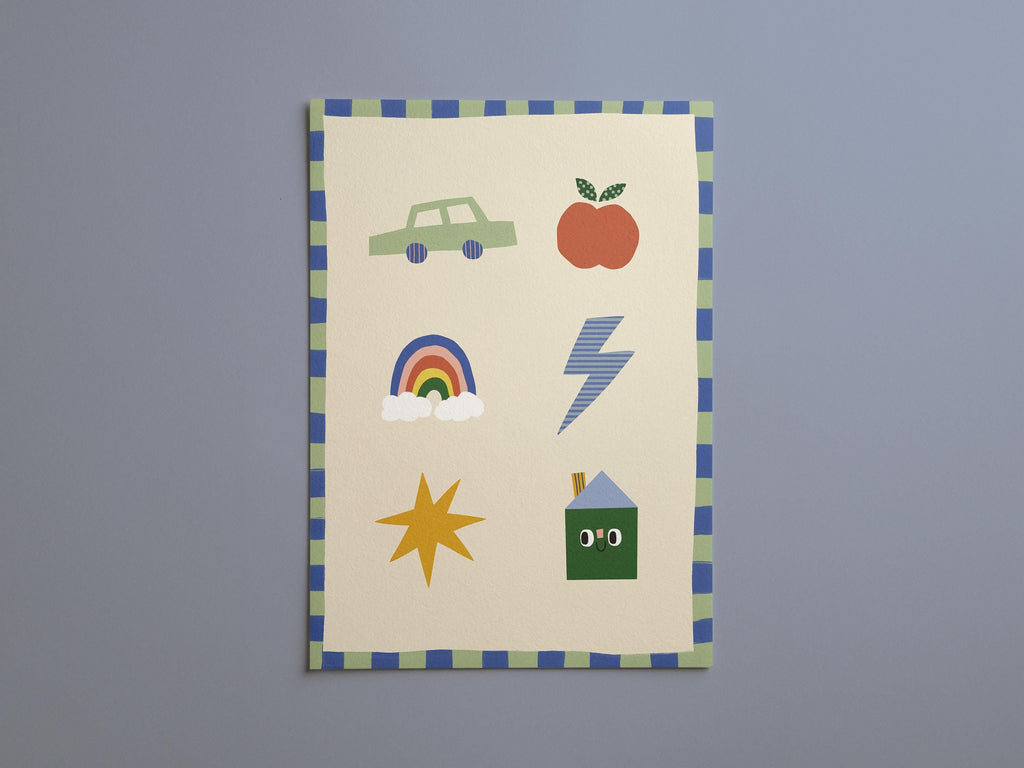 Cute Icons Kids Print