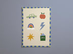 Cute Icons Kids Print