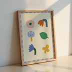 Abstract Floral Kids Print