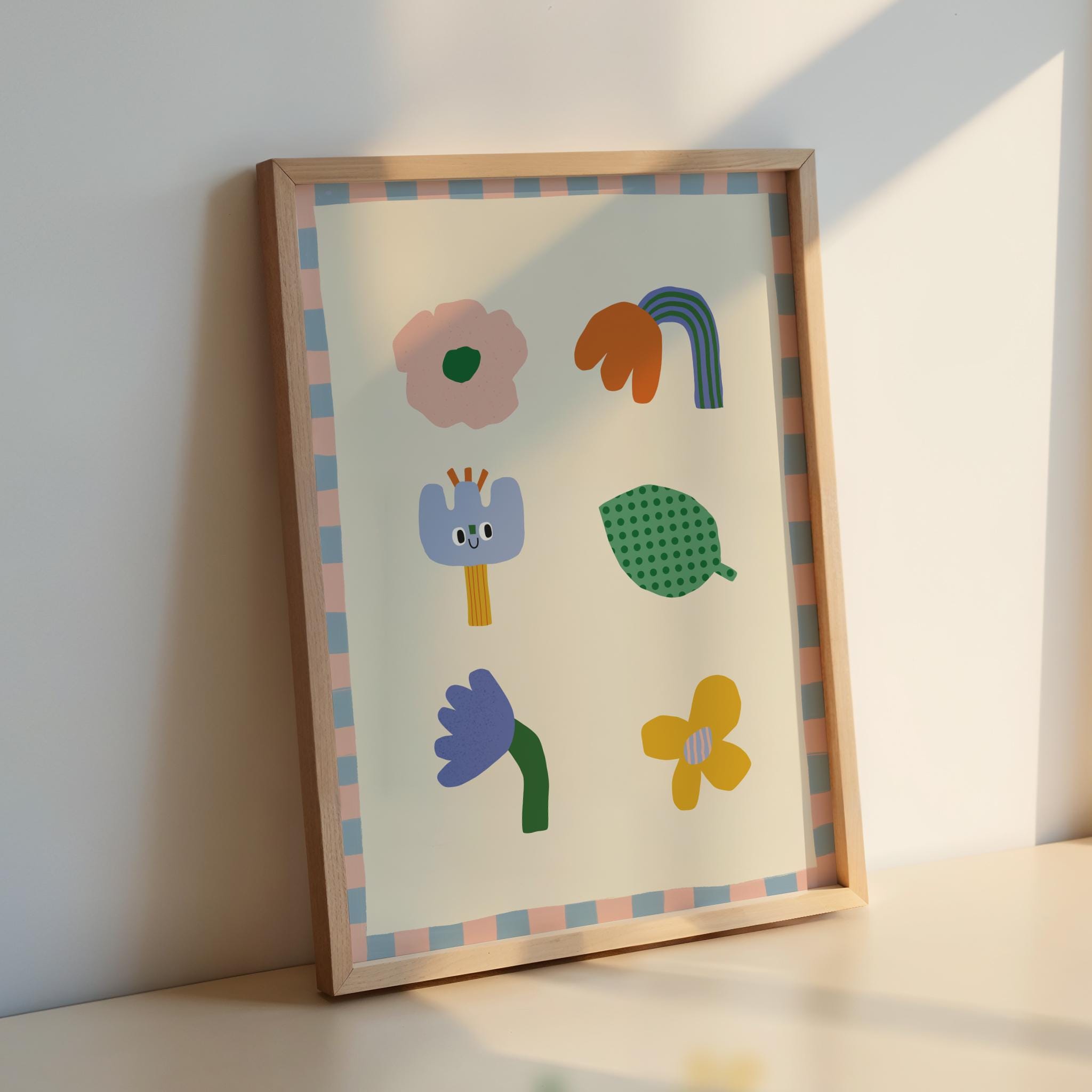 Abstract Floral Kids Print