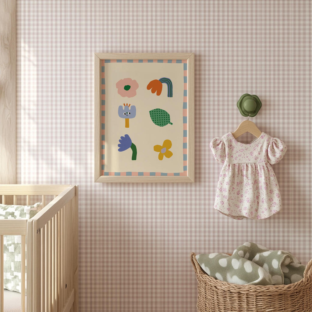 Abstract Floral Kids Print