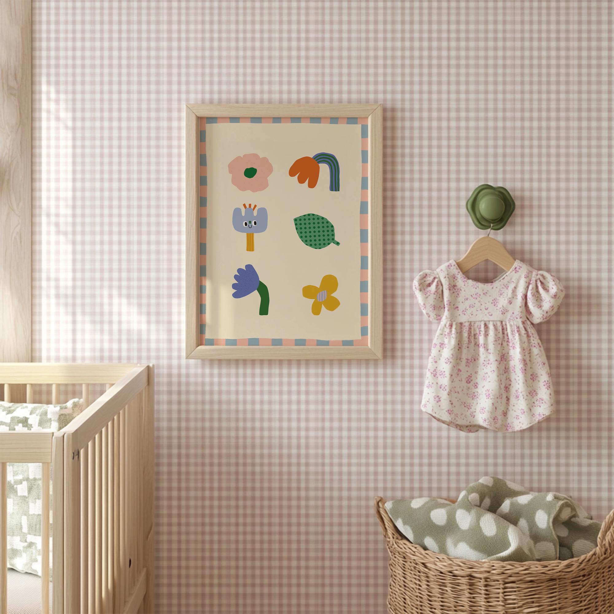 Abstract Floral Kids Print