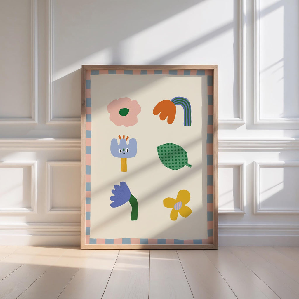 Abstract Floral Kids Print