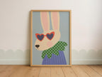 Cool Bunny Kids Print