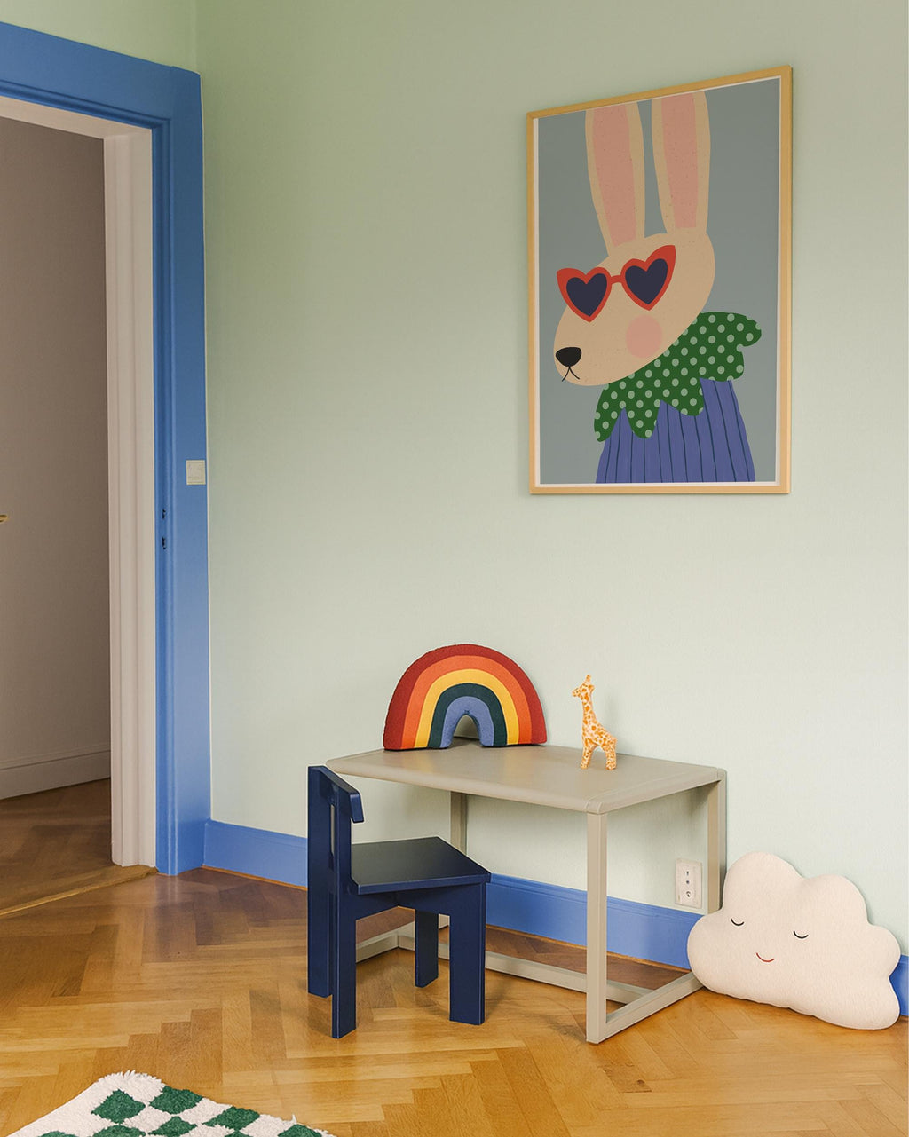 Cool Bunny Kids Print