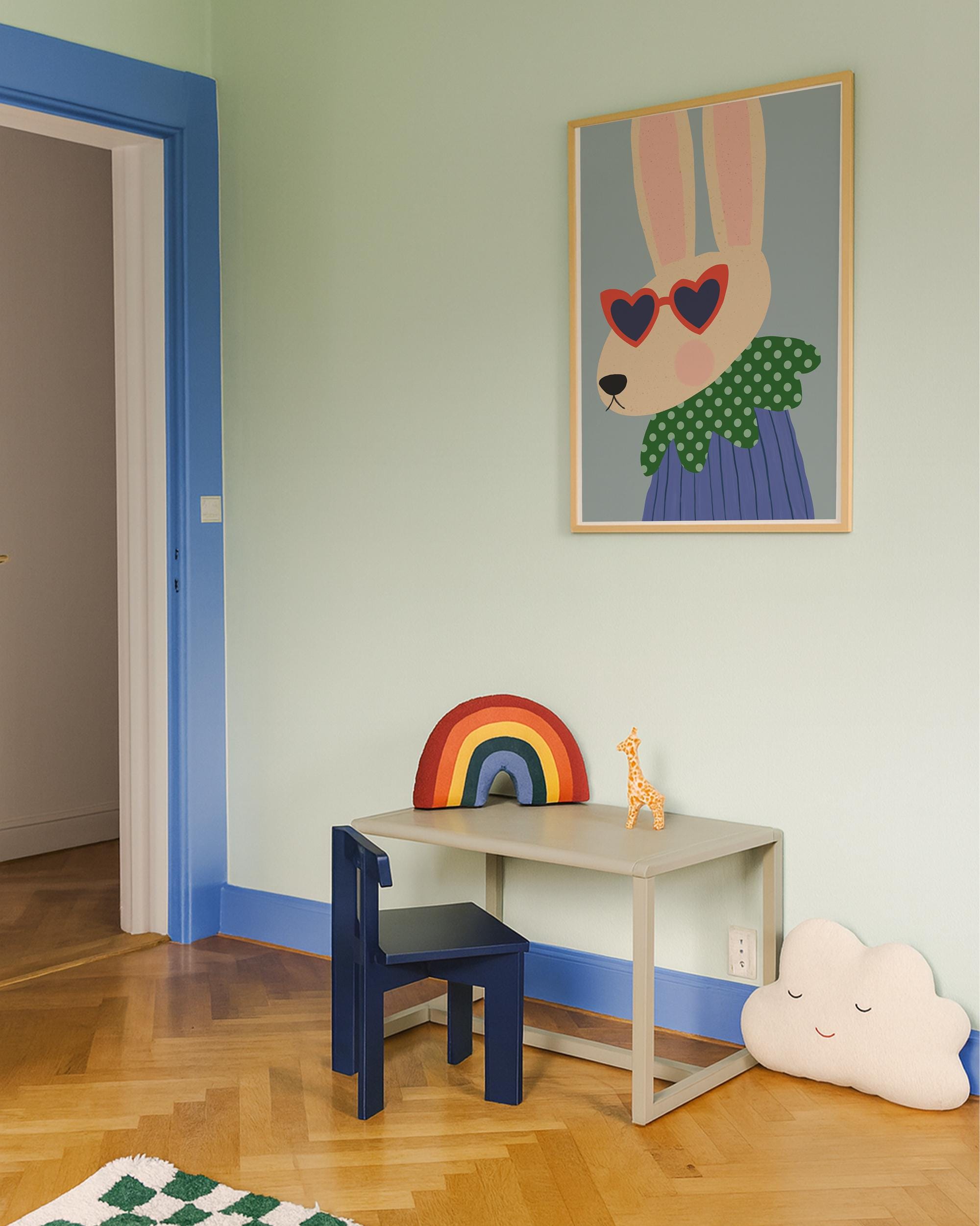 Cool Bunny Kids Print