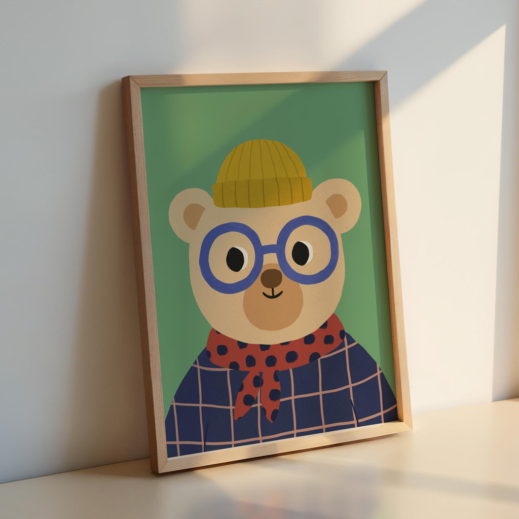 Cute Bear Kids Print