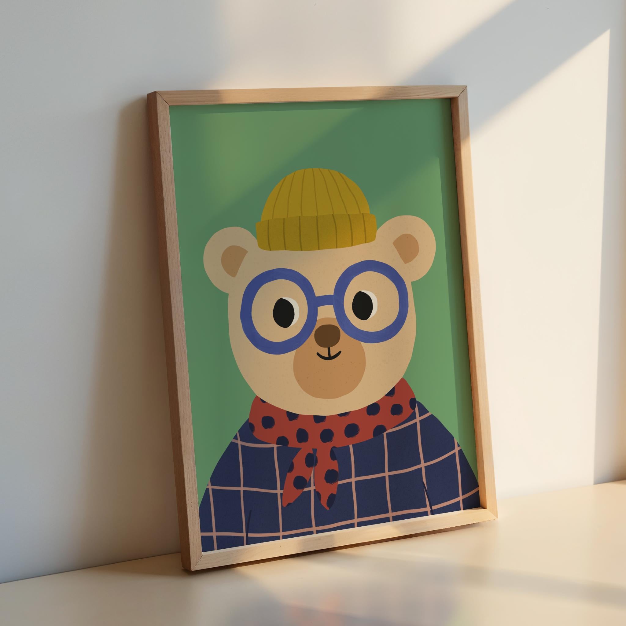 Cute Bear Kids Print