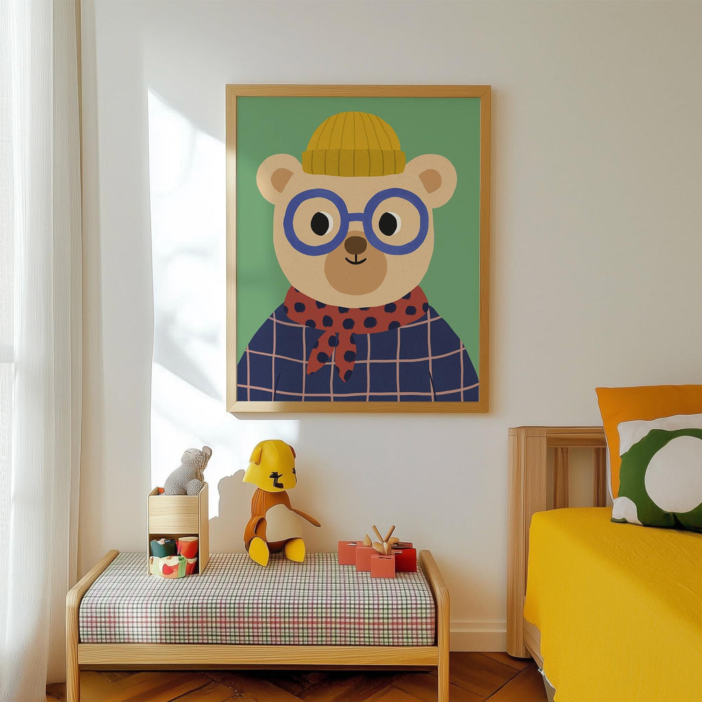 Cute Bear Kids Print