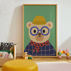Cute Bear Kids Print