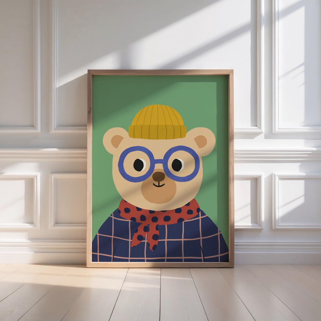 Cute Bear Kids Print