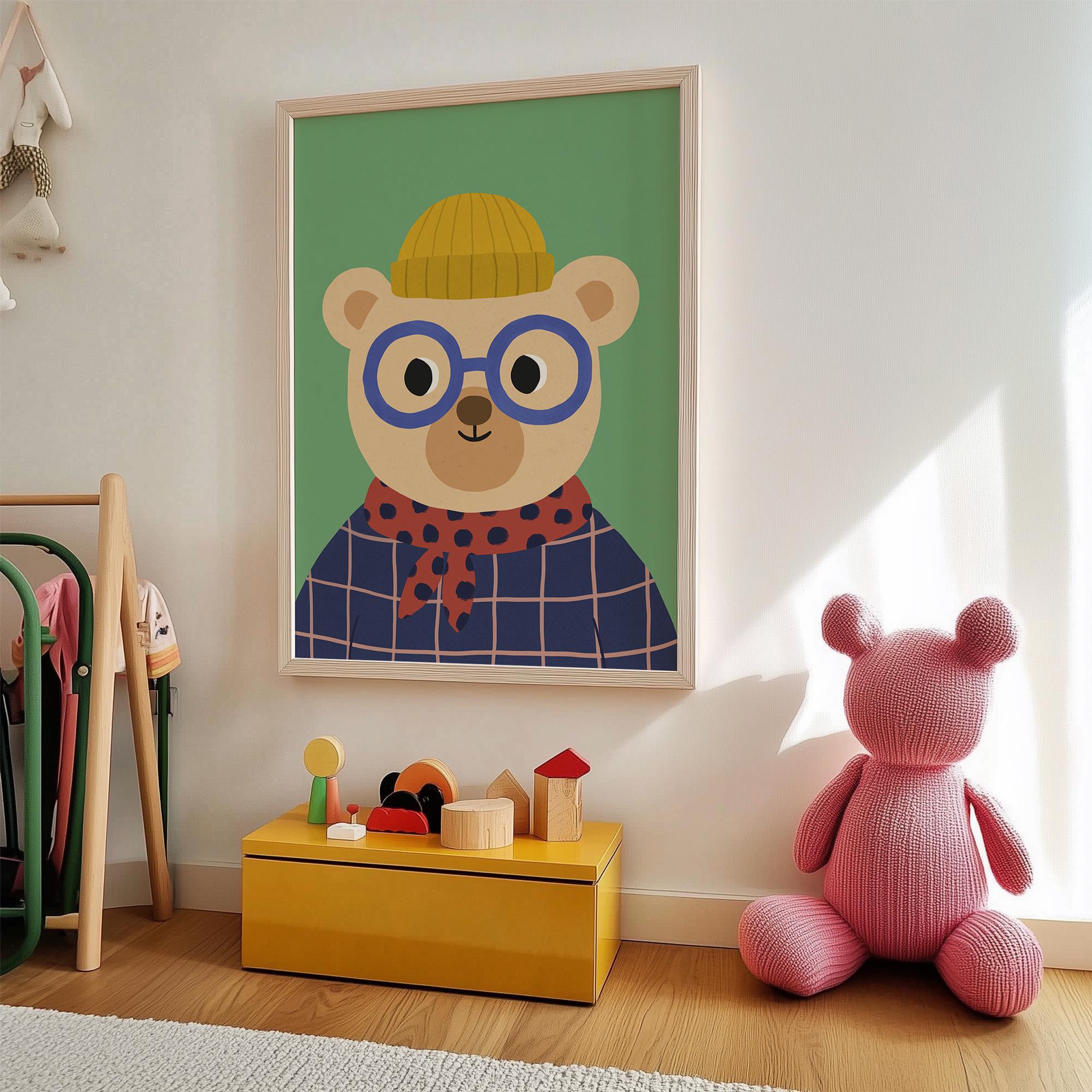 Cute Bear Kids Print