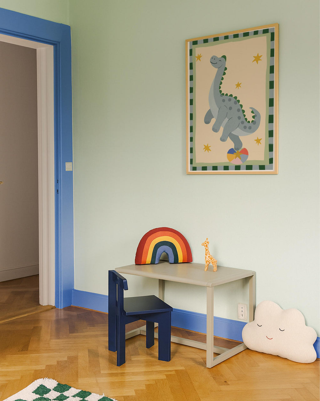 Gentle Dino Nursery Print