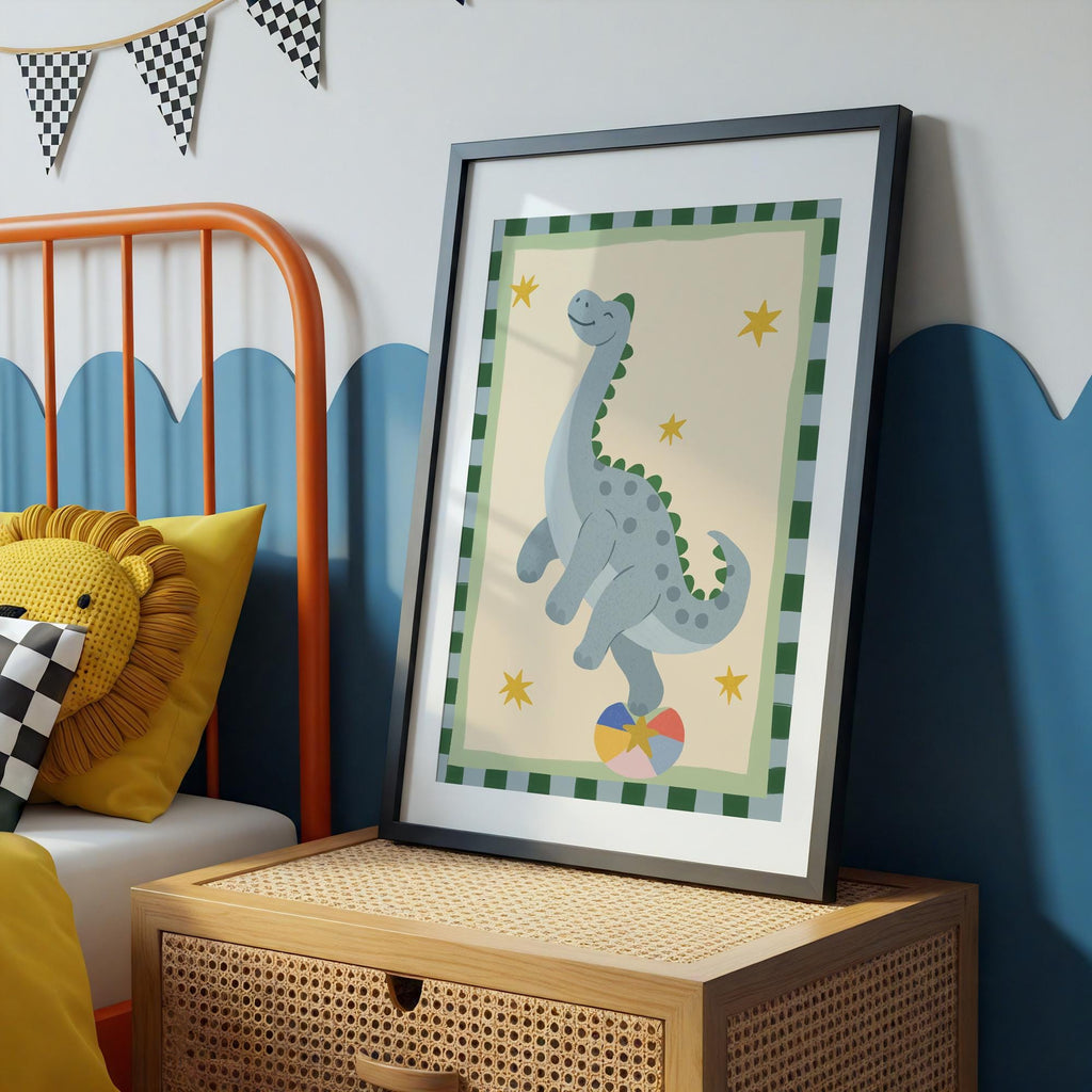 Gentle Dino Nursery Print