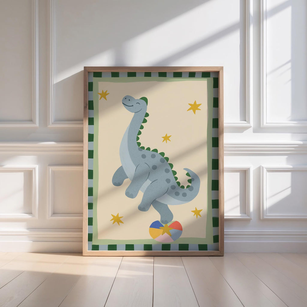 Gentle Dino Nursery Print