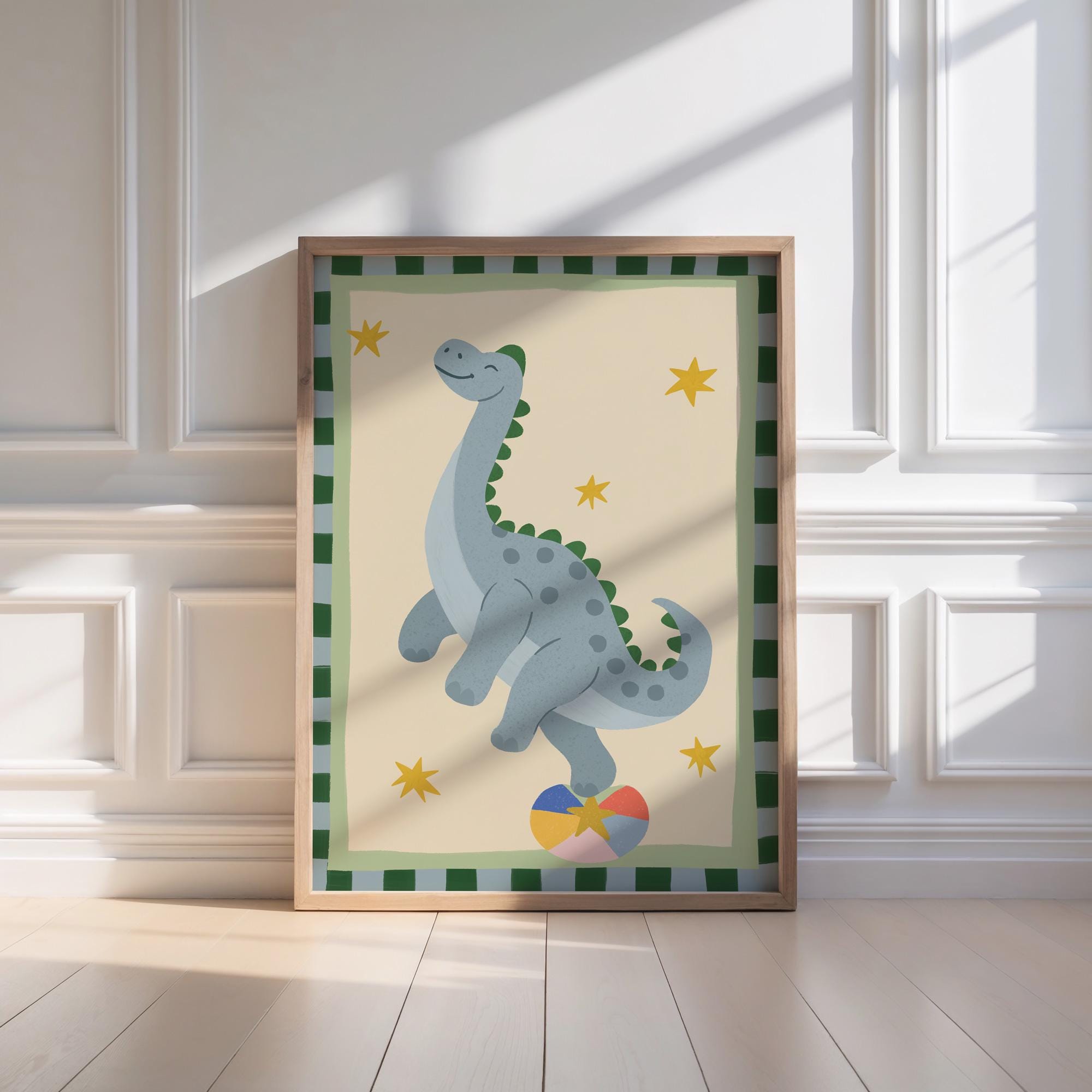 Gentle Dino Nursery Print