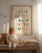 Simple ABC Pink Alphabet Print