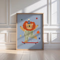 Be Brave Lion Print - Blue